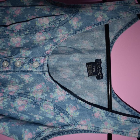 DRESS BY US POLO - FLORAL PRINT JEAN DRESS - Picture 3 of 3